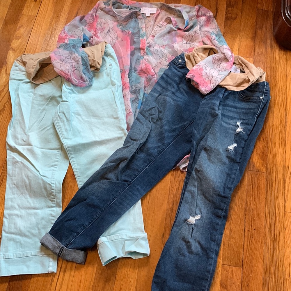 Jessica Simpson and Indigo Blue Jeans and Top Bundle